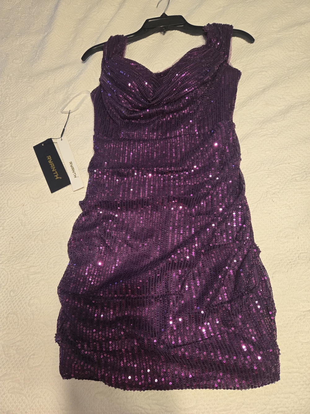Sequin Purple Cocktail Dress